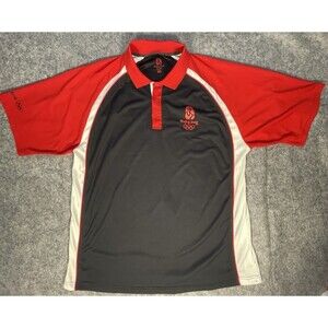Beijing 2008 Olympics Short Sleeve Polo Shirt Men’s 2XL Black Red White